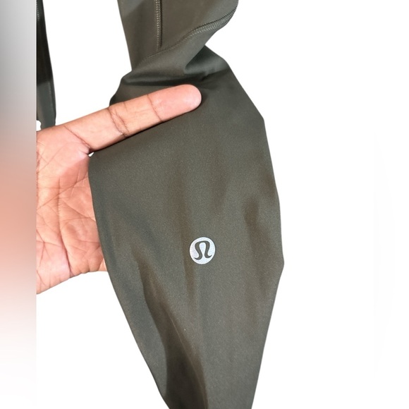 Lululemon Fast and Free Tight II 25" *Non-Reflective Nulux Dark Olive Size 0 - Picture 5 of 9